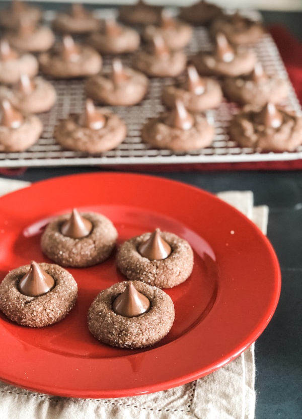 Triple Chocolate Kiss Cookies