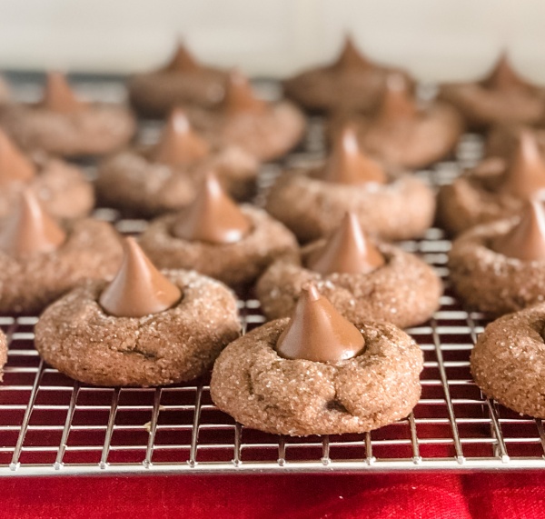 Triple Chocolate Kiss Cookies